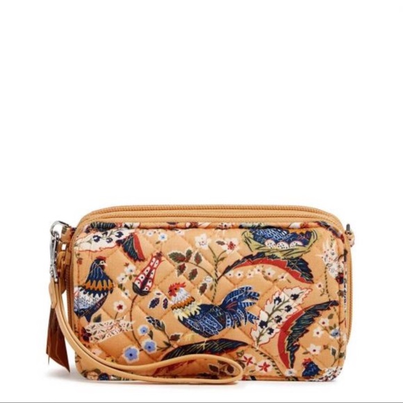 Vera Bradley RFID All in One Crossbody French Hens Bag - Picture 1 of 16